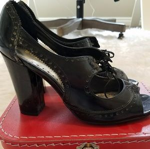 BCBGirls Black Cutout Heels